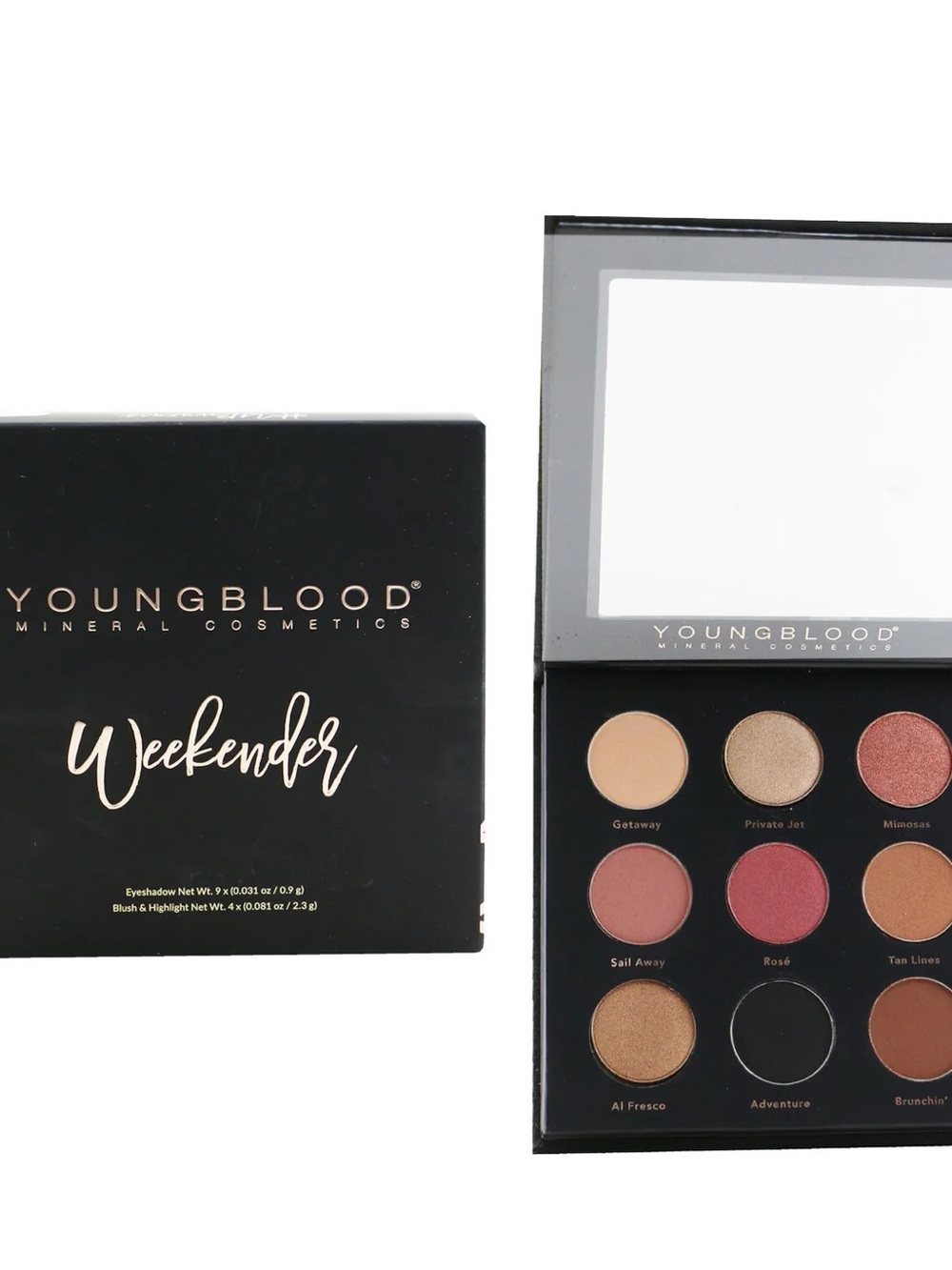 Youngblood Weekender Eyeshadow Palette - Neutral & Rose Shades